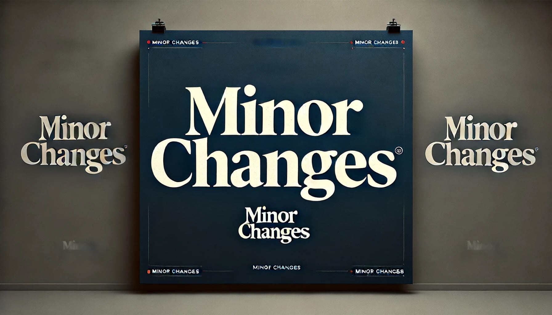 Minor-Changes